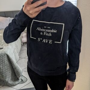 Abercrombie & Fitch Dark Blue Logo Sweatshirt